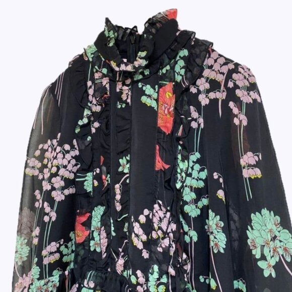GiAMBA floral silk blouse - Picture 3 of 10